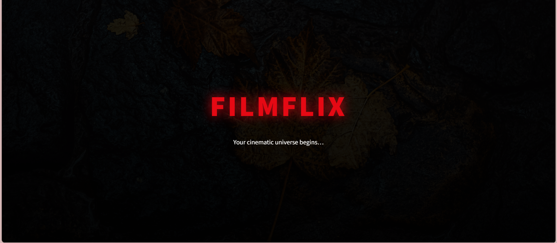 Movie recommendation interface on a laptop